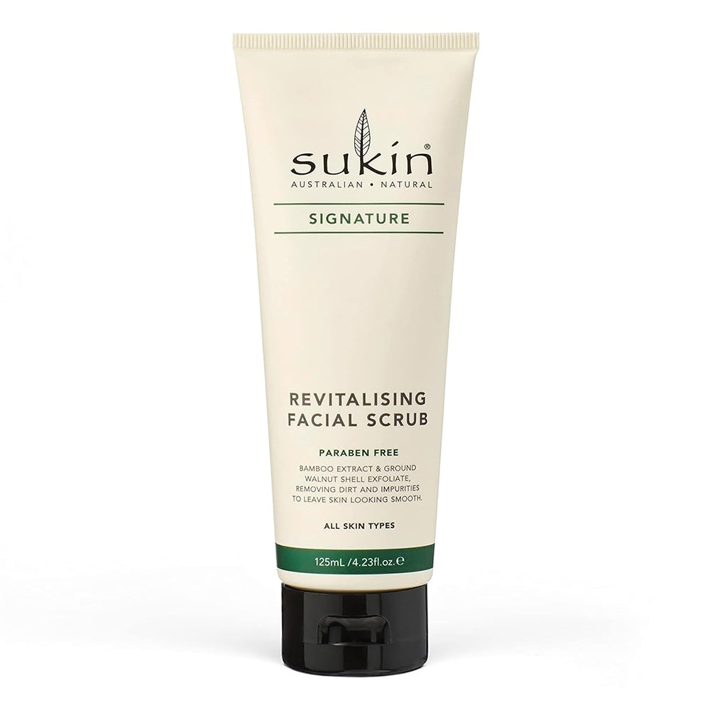 Sukin Revitalising Facial Scrub for Exfoliating Smoothing and Reviving Dull Skin 4.23Oz (125ml)